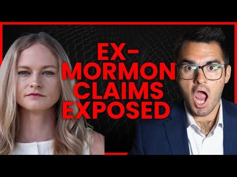 Video thumbnail for "Ex-Mormon Claims EXPOSED: The Data They Won't Show You (Ft. @alyssadgrenfell)"